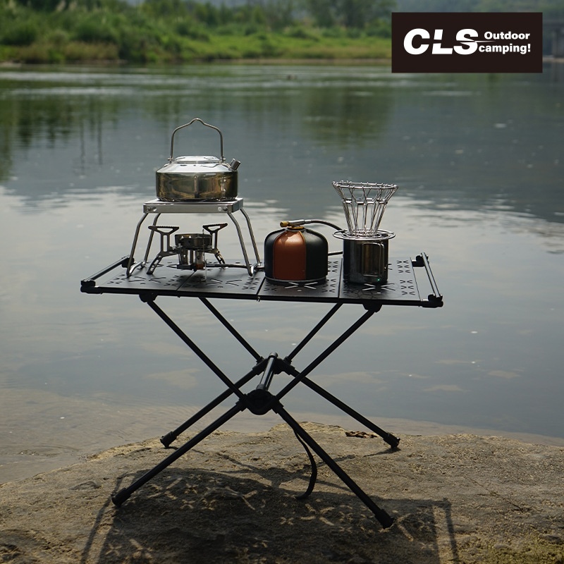 CLSOutdoor Folding Table Ultra-light Hiking And Cycling Tactical Table IGTTable Portable Aluminum Alloy Folding Table Camping Table