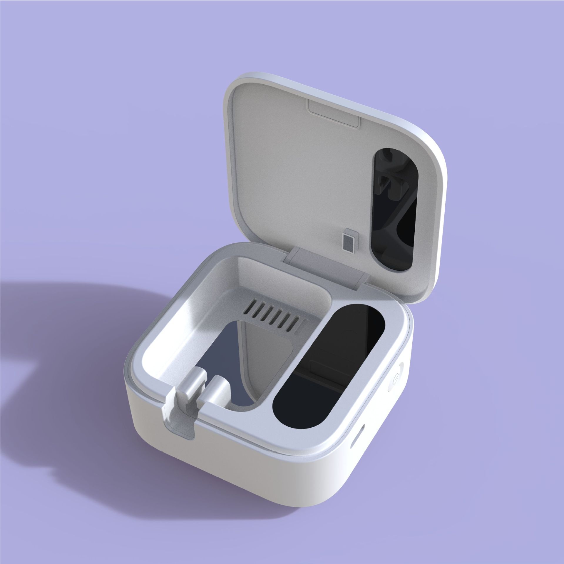 UVToothbrush Dryer And Sanitizer,Portable Drying And Sterilization Box,Toothbrush Sanitizer Rack