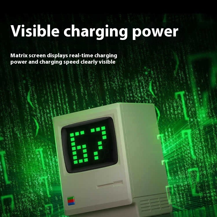 Flash 67W Multi-port Continuous Charging Dual Gallium Nitride Charger 65W For Apple 15 Laptop Macboo