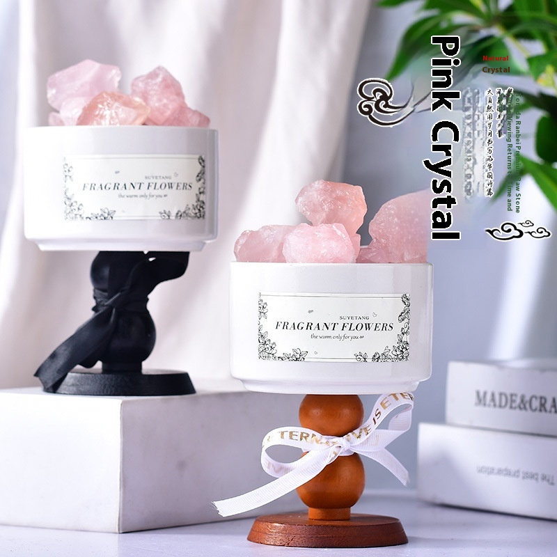 Natural Powder Crystal Raw Stone Decorative Crystal Fish Jar Stone Large Grain Crystal Gravel Fragrance Expansion Aromatherapy Stone