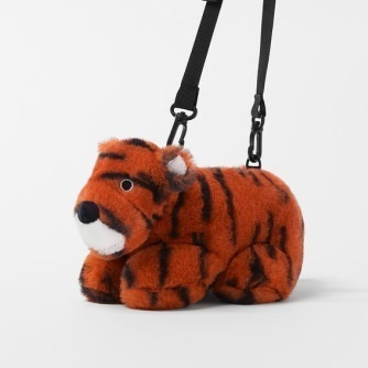 22 Spring Year Of The Tiger Zodiac Three-dimensional Cute Plush Tiger Boys And Girls Crossbody Women's Shoulder Bag
