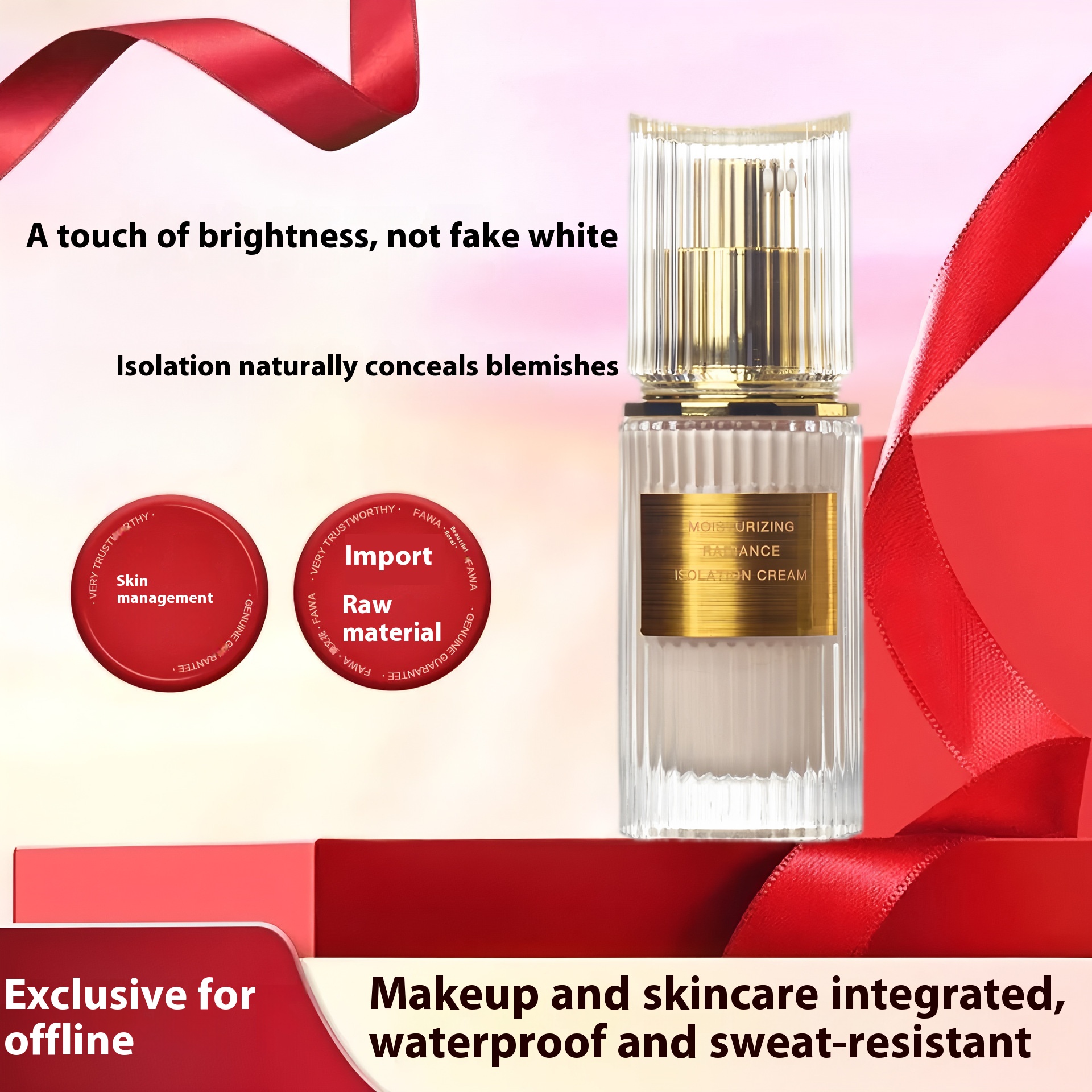 Muscle Light Mining Protective Makeup Before Isolation Cream Natural Concealer Oil Control Moisturizing Service Not Stuck Powder Paste Isolation Cream