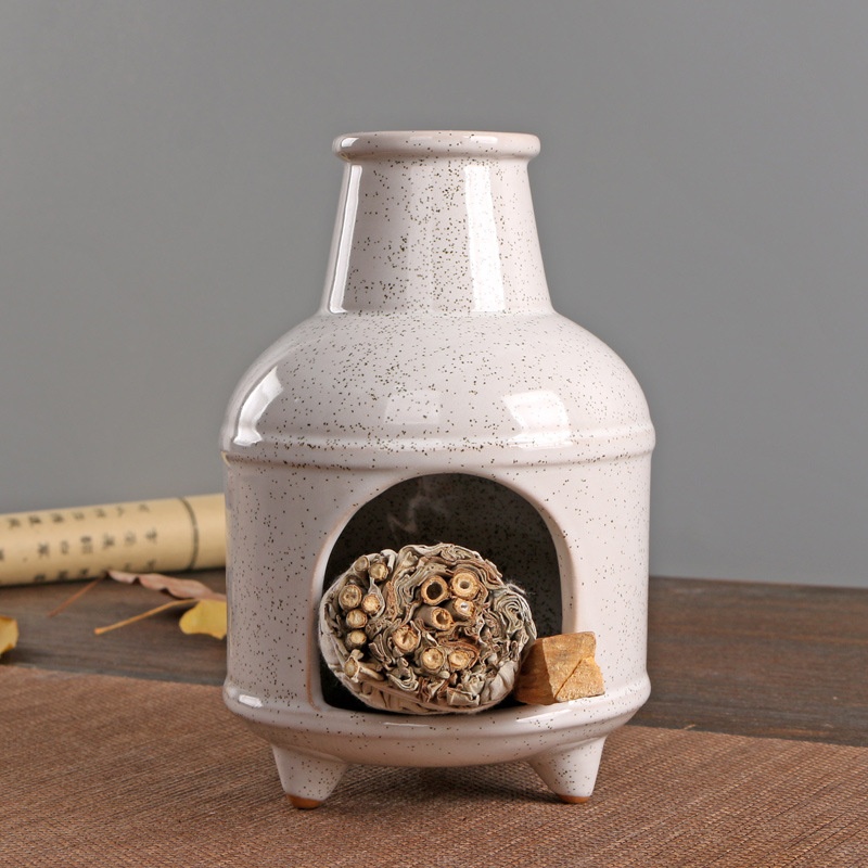 Palo Santo Holder Peruvian Holy Wood Ceramic Incense Burner Holy Wood Burner Tray Holy Wood Bracket Chimney