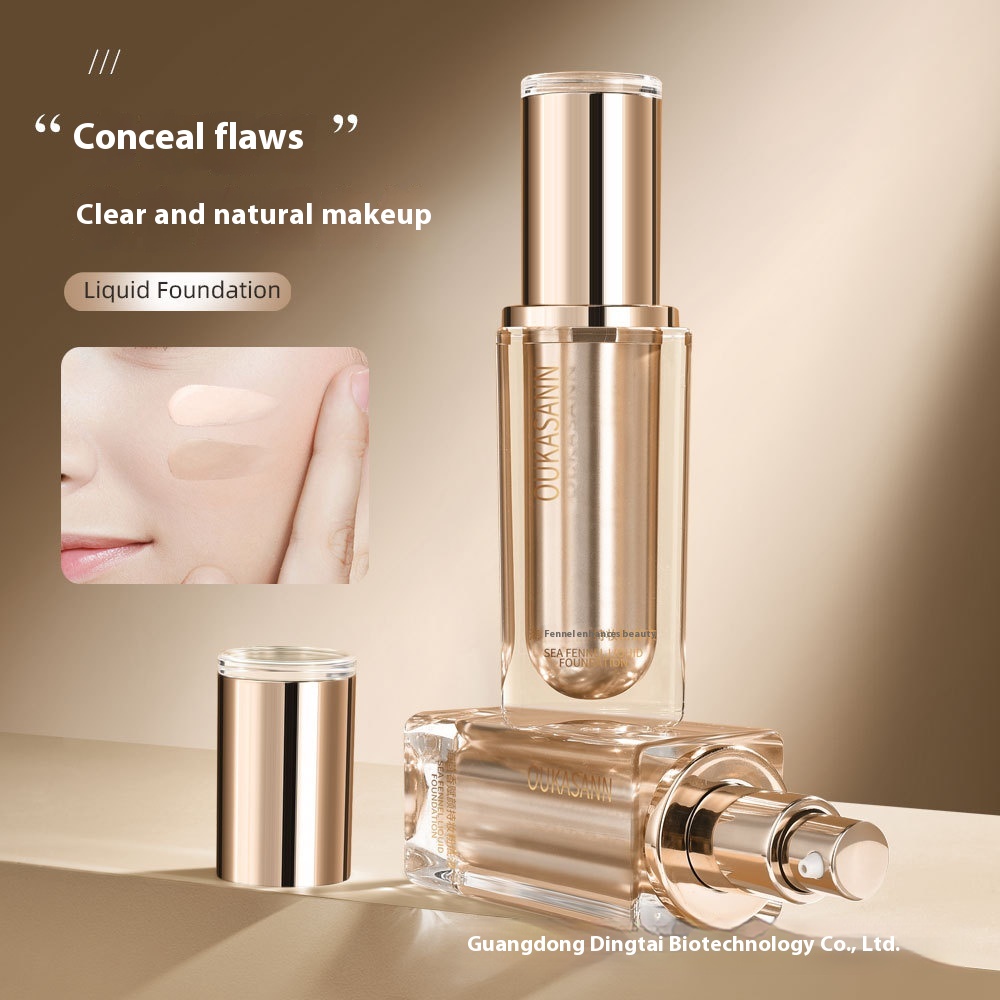 Sea Fennel Face Holding Makeup Foundation Liquid Concealer Does Not Take Off Makeup Waterproof Makeup Holding BB Cream Light Anti-sweat Foundation Liquid