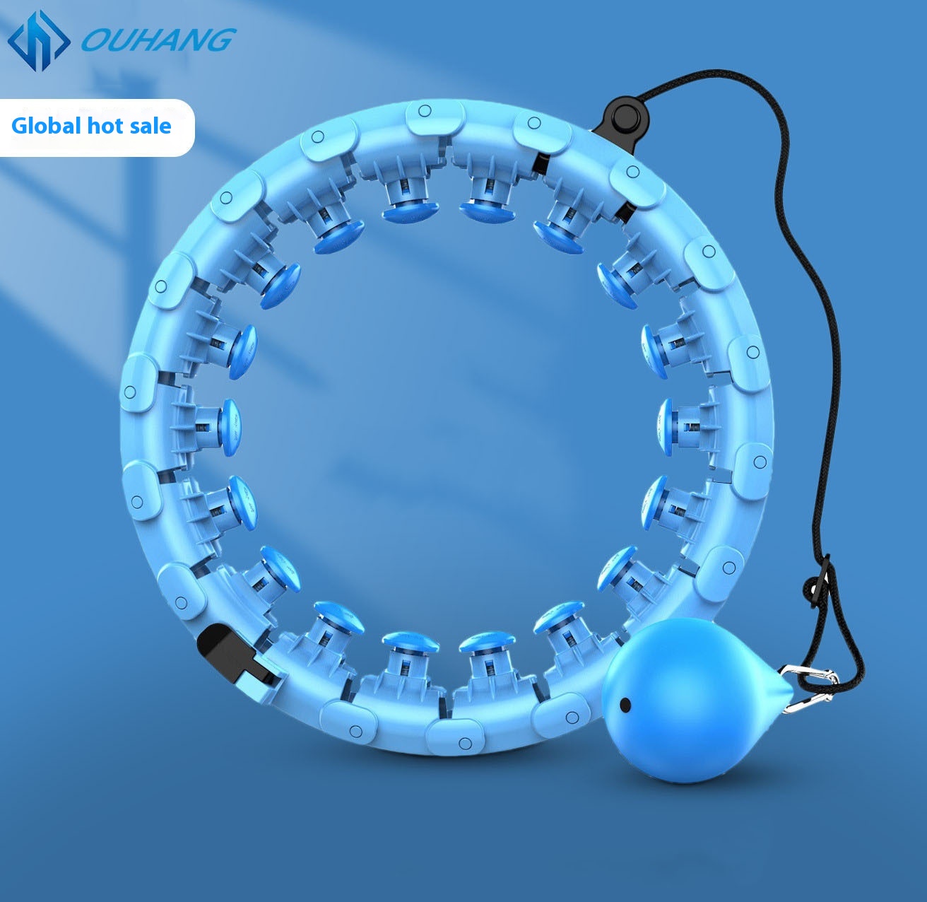 Q1 Will Not Fall Off Detachable Smart Hula Hoop Abdominal Ring For Girls To Tighten Abdomen Lazy Fat Reduction Fitness Equipment