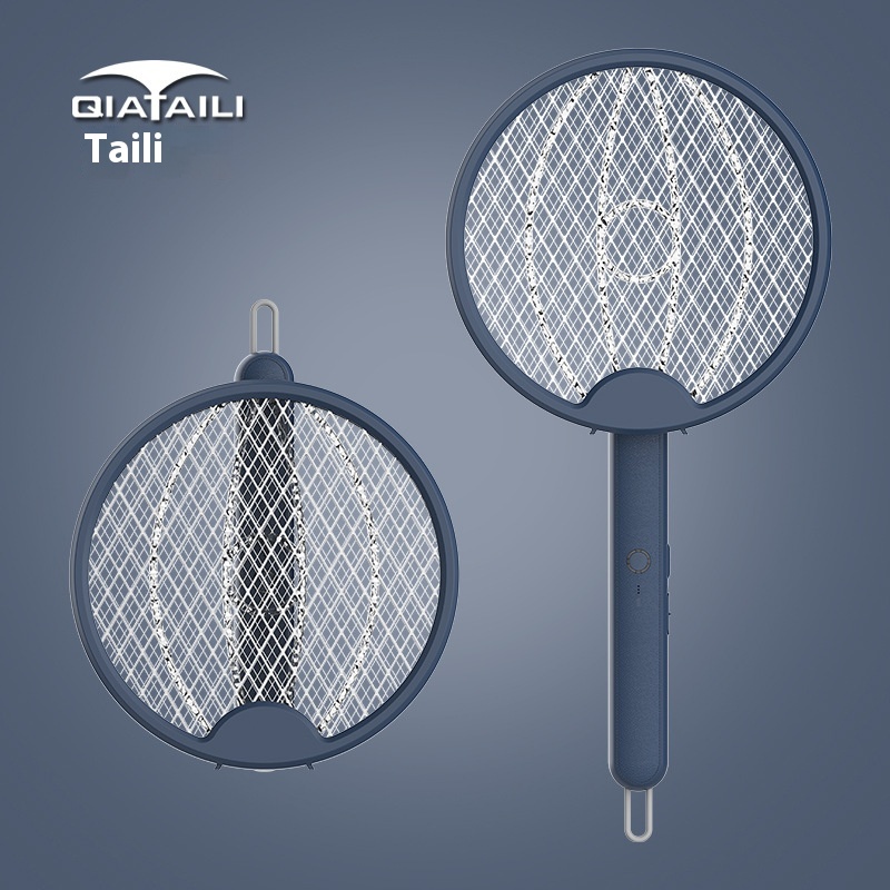 Folding Hanging Electric Mosquito Swatter KCHousehold Outdoor Rechargeable Lithium Battery Two-in-one Mosquito Swatter