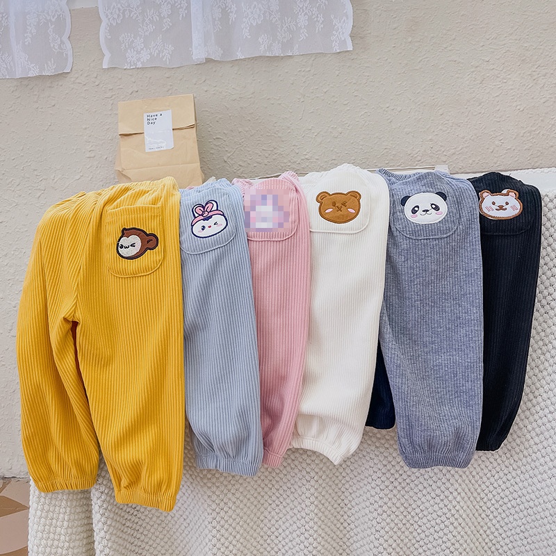 Spring And Autumn Children's Clothing Children's Casual Cuff Pants Boys And Girls Baby Casual Large PPPants Baby Butt Leggings