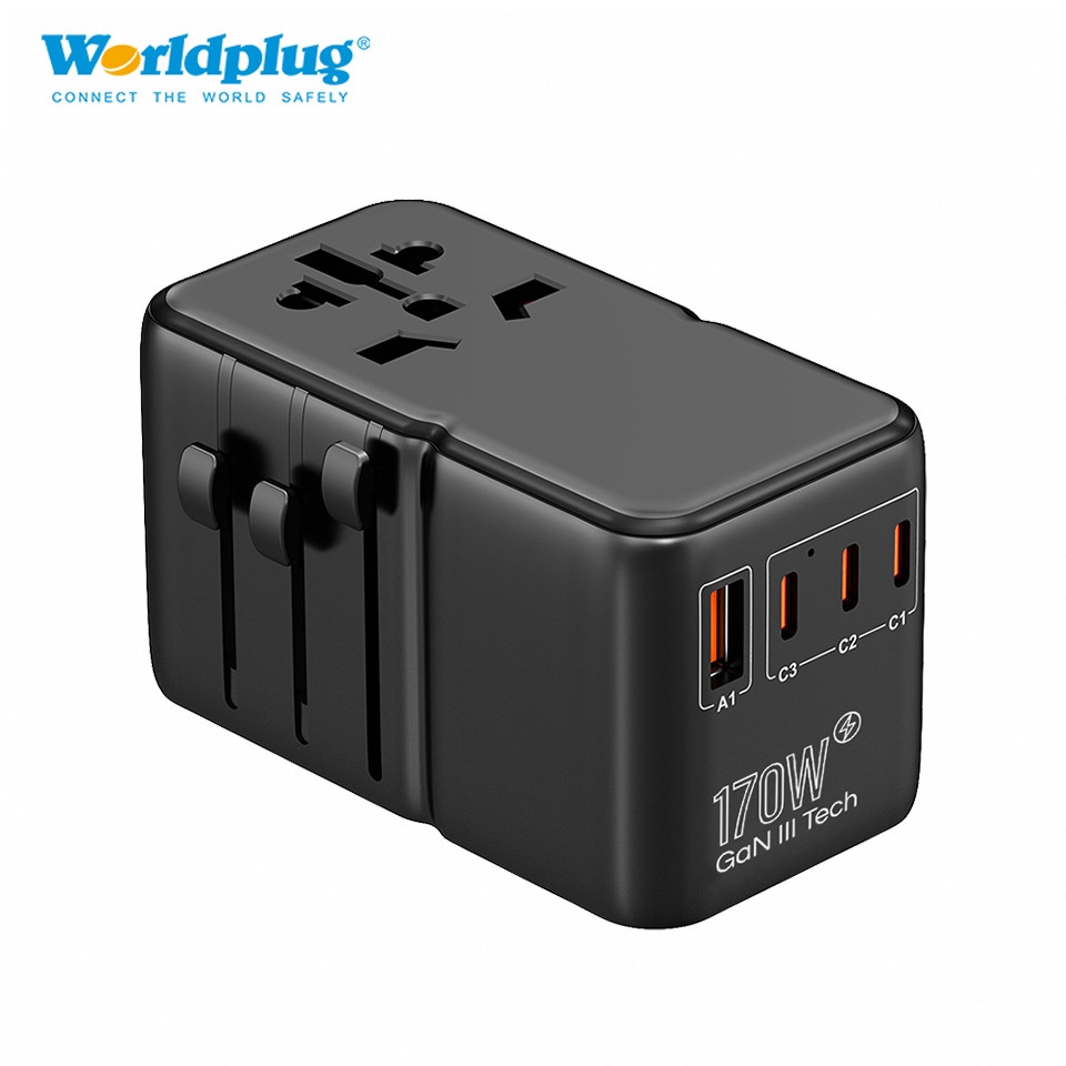 PD170W Super Fast Charge Converter Multifunctional Travel Conversion Plug Expansion Socket Universal Travel Socket