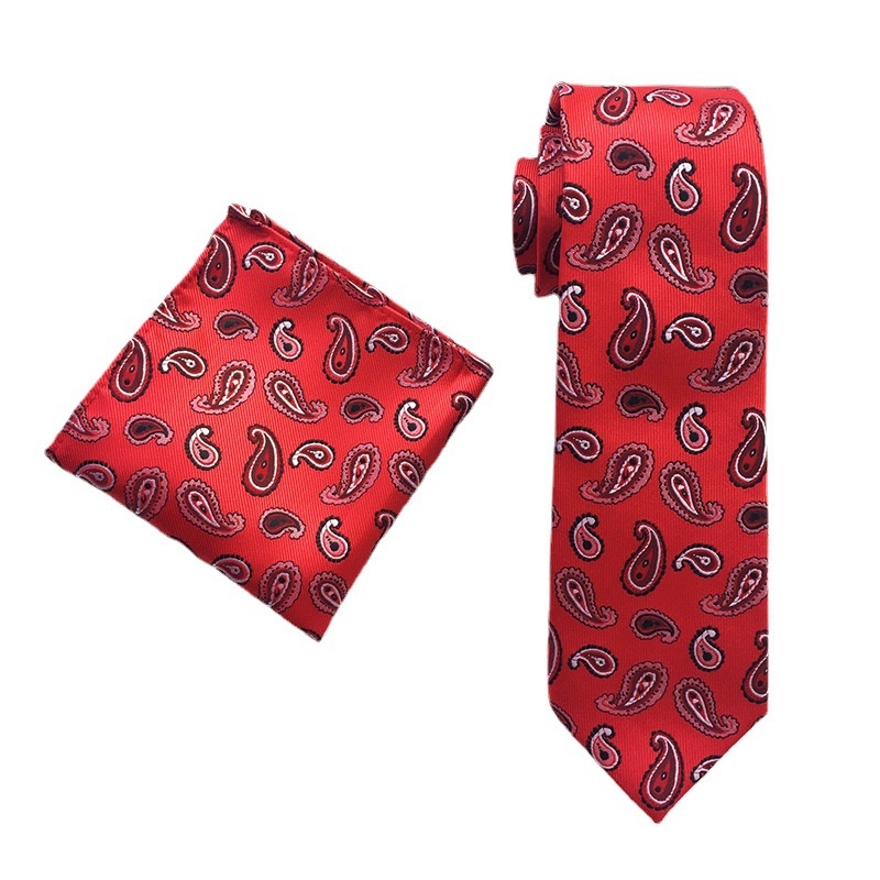 Men's Tie And Suit Pocket Square Set,Simple And Stylish Business Suit