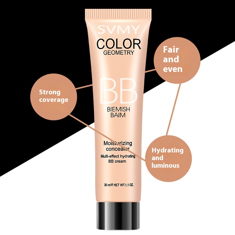 BBCream Genuine Concealer Liquid Foundation Long-lasting No Makeup Brightens Skin Tone Moisturizing Bare Face Isolation Men And Women