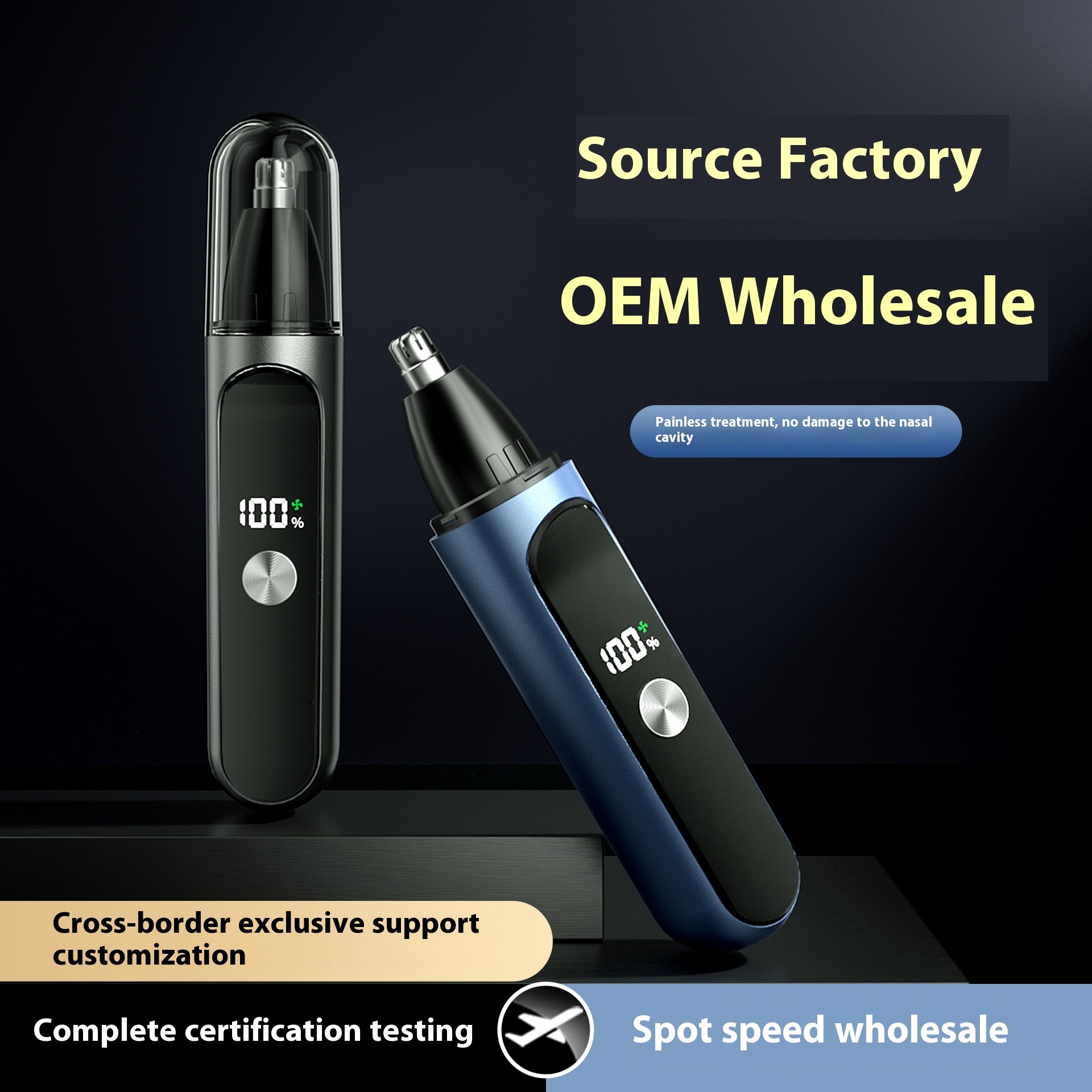 Nose Hair Trimmer Facial Hair Trimmer Beard Hair Trimmer Rechargeable Electric Nose Hair Trimmer