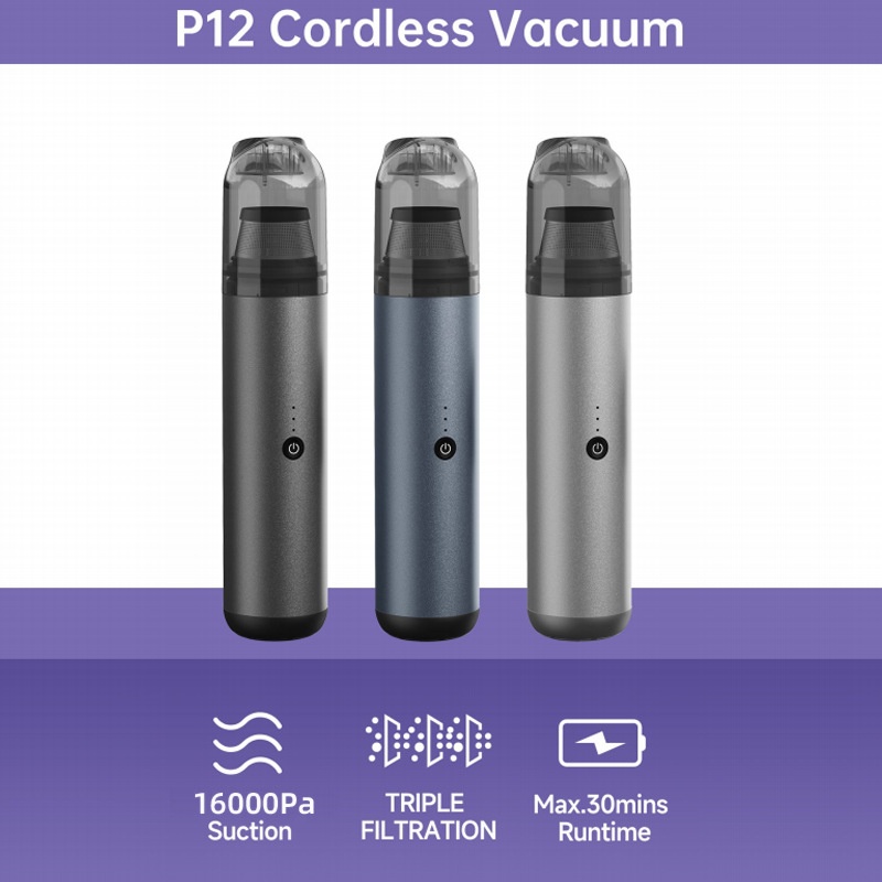 Car Vacuum Cleaner P12 High-power Automotive Supplies Handheld Wireless Small Car Vacuum Cleaner