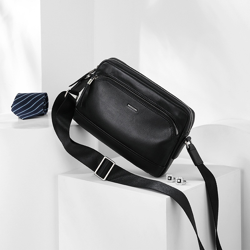 Men's Shoulder Bag Crossbody Bag Multifunctional Practical Genuine Leather Soft Leather Bag Business Top Layer Cowhide One Piece Drop Shipping