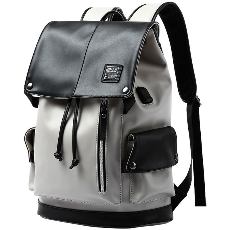 Advanced Genuine Leather Men's Backpack Business Commuter Business Travel Niche Design Sense Computer Backpack Travel Schoolbag For Men