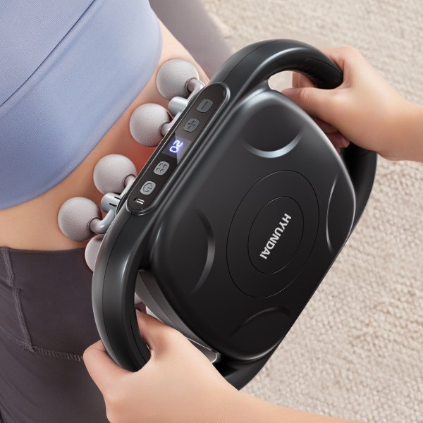 HYUNDAI 16 Head Professional Fascia Gun Fitness Home Charging Deep Muscle Relaxation Massage Equipment