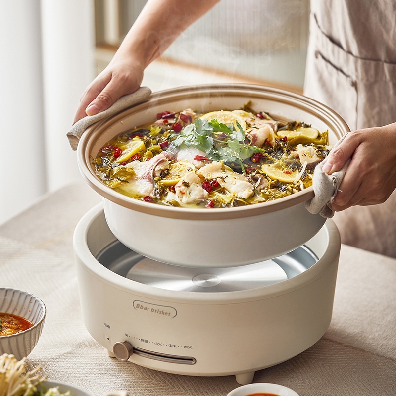 Bear/Little Bear Electric Hot Pot DHG-P50 F1 Split Household Non-stick Electric Cooking Wok Frying And Grilling Cooking Pot