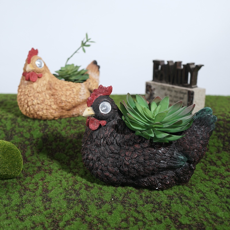 Creative Simulation Animal Model Garden Decoration Resin Fleshy Flower Pot