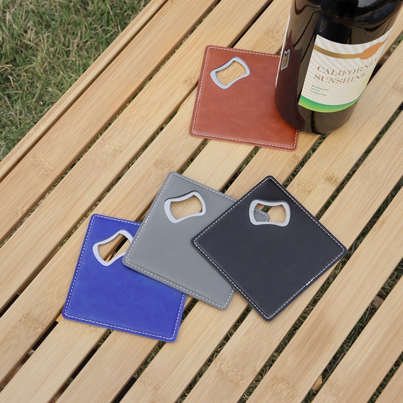Beer Bottle Opener Keychain Stainless Steel Foreskin Bottle Opener Coaster Personalized Printing Bottle Opener
