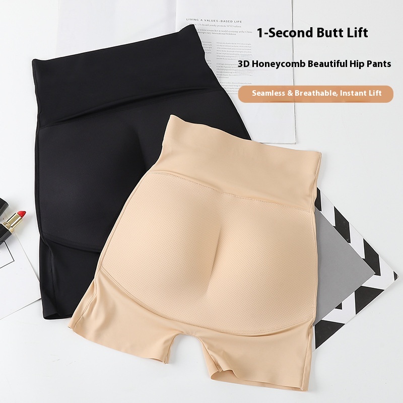 Hip Pants Women's Straight Bottom Fake Ass Kiss Hip Lifting Inner Pants With Padded Yarn Peach Hip Full Hip Shaping Pants