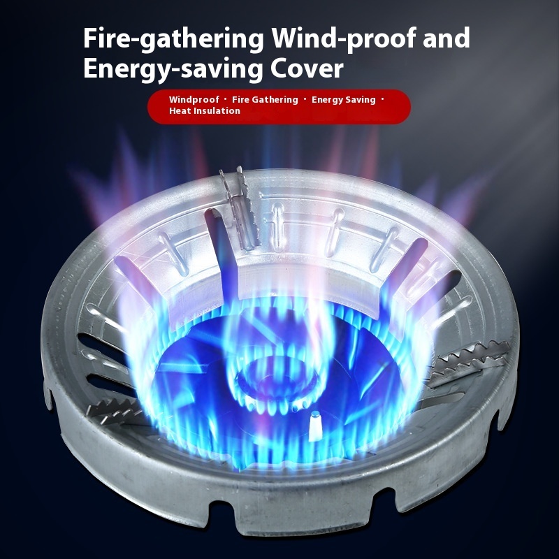 Kitchen Accessories Cast Iron Windproof Energy-saving Gas Pot Rack Fire-gathering Windproof Energy-saving Cover Gas Stove Windproof Cover