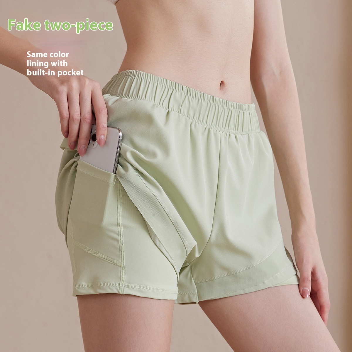 Internet Celebrity Sports Shorts Women's Anti-running Loose Quick-drying Breathable High Waist Casual Running Training Fitness Yoga Pants Summer