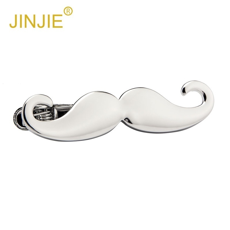 Silver Beard Shape Metal Tie Clip Men's Business Casual Tie Pin Korean Tie Clip S