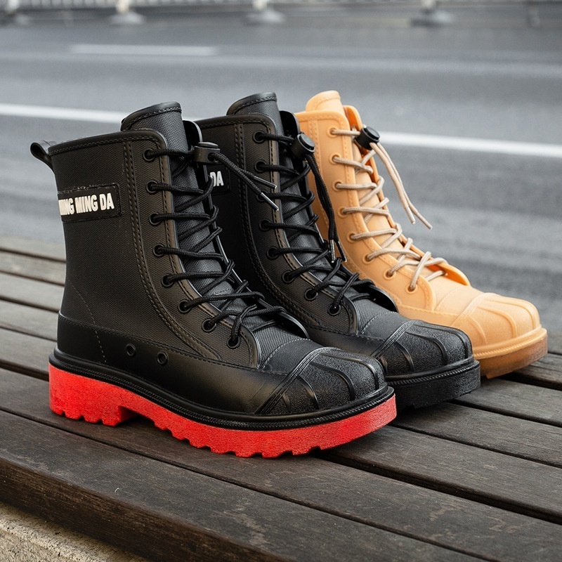 Martin Water Shoes Women's Outdoor Rubber Shoes Adult Thick Waterproof Non-slip Fashion Rain Boots