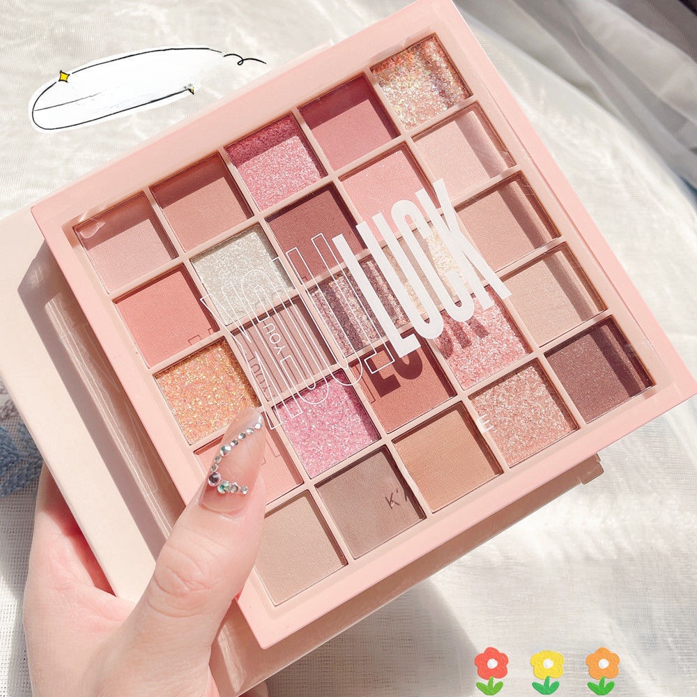 Capel 25 Color Eyeshadow Lucky Rubik's Cube Pearlescent Matte Highlight Gray Powder Taro Mud Plate Land Color Cheap Makeup
