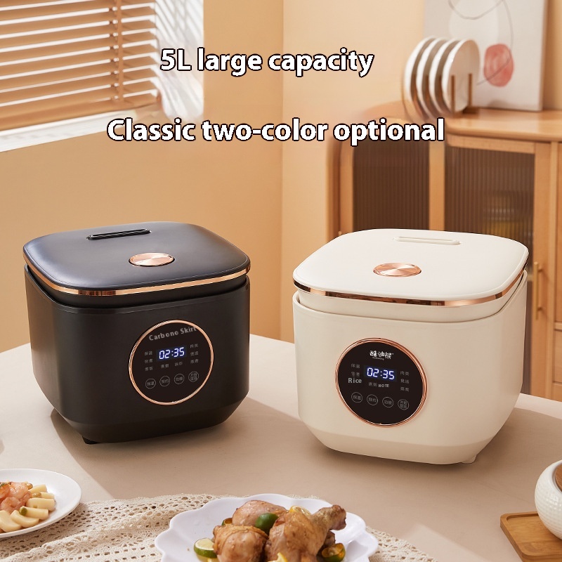 5 Litres Large Capacity Ceramic Electric Rice Cooker For Household Use Multifunctional Rice Cooker Non-stick Cooker