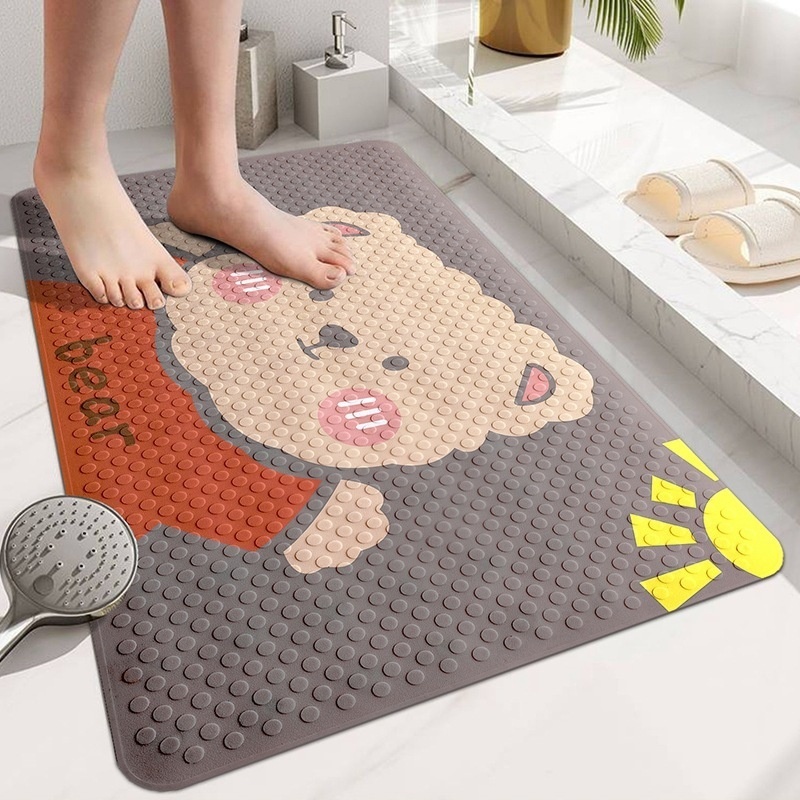 Bathroom Non-slip Mat Shower Room Bathroom Bath Mat Elderly Children Anti-fall Foot Mat Environmental Protection Massage Mat