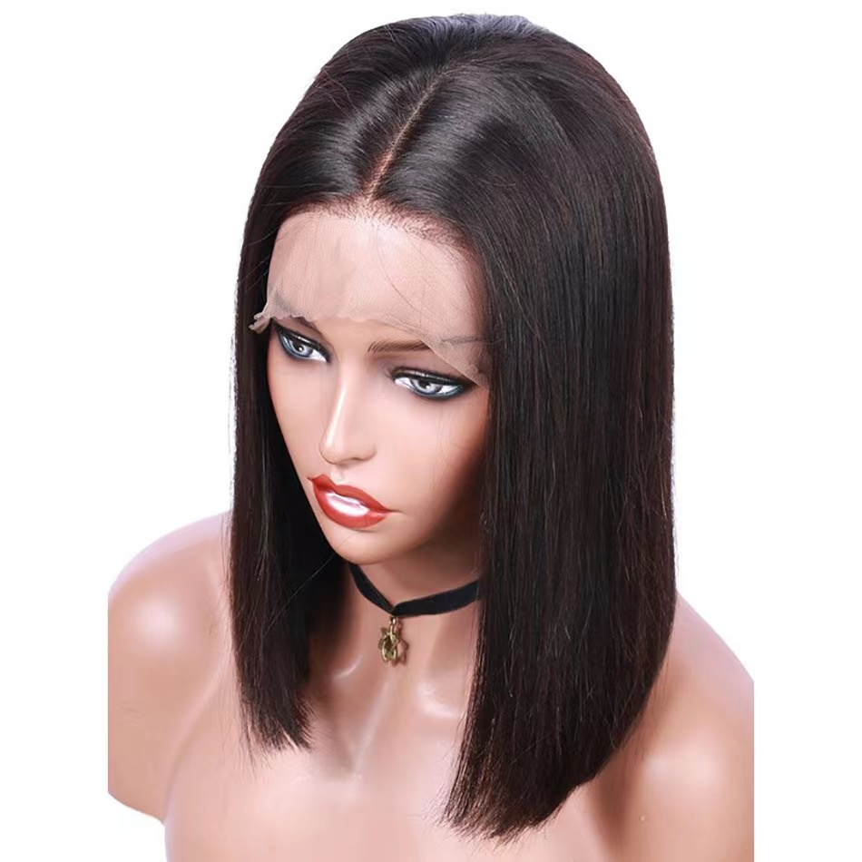 全真人发前蕾丝波波头假发human Hair Wig Bo Bo发套款13 X4 - 3