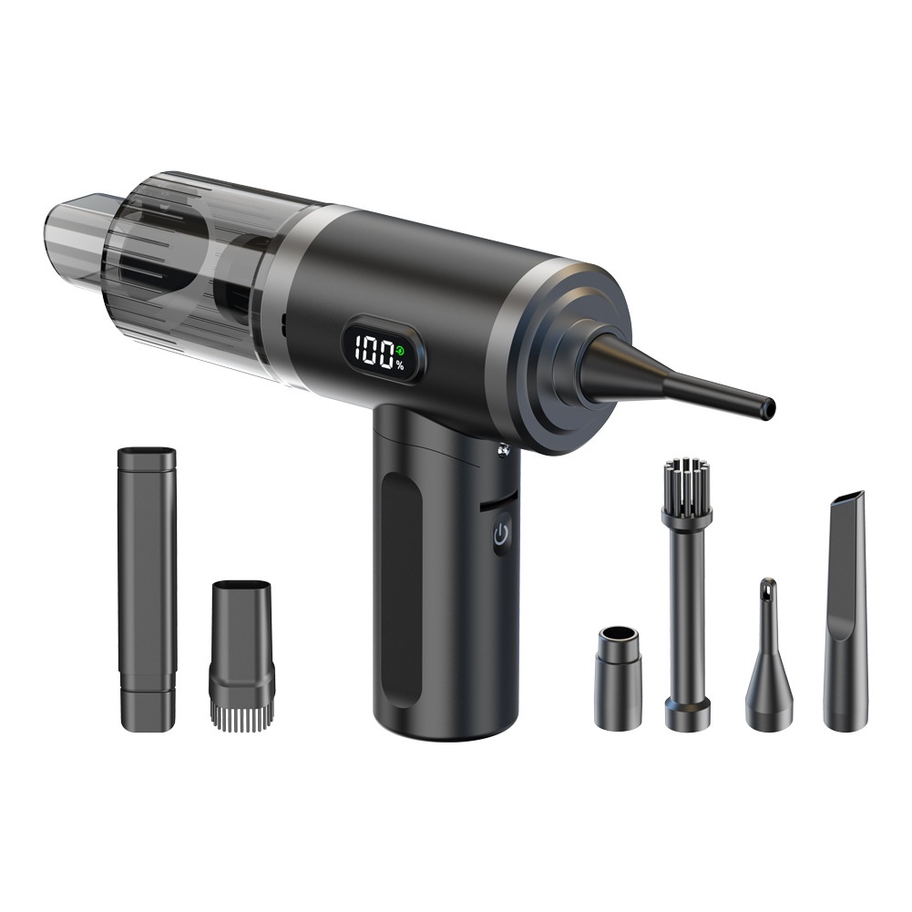 Vacuum Cleaner Car Cleaning High Power Mini Charging Multi-function Blowing And Suction Lighting Handheld Small V18 D