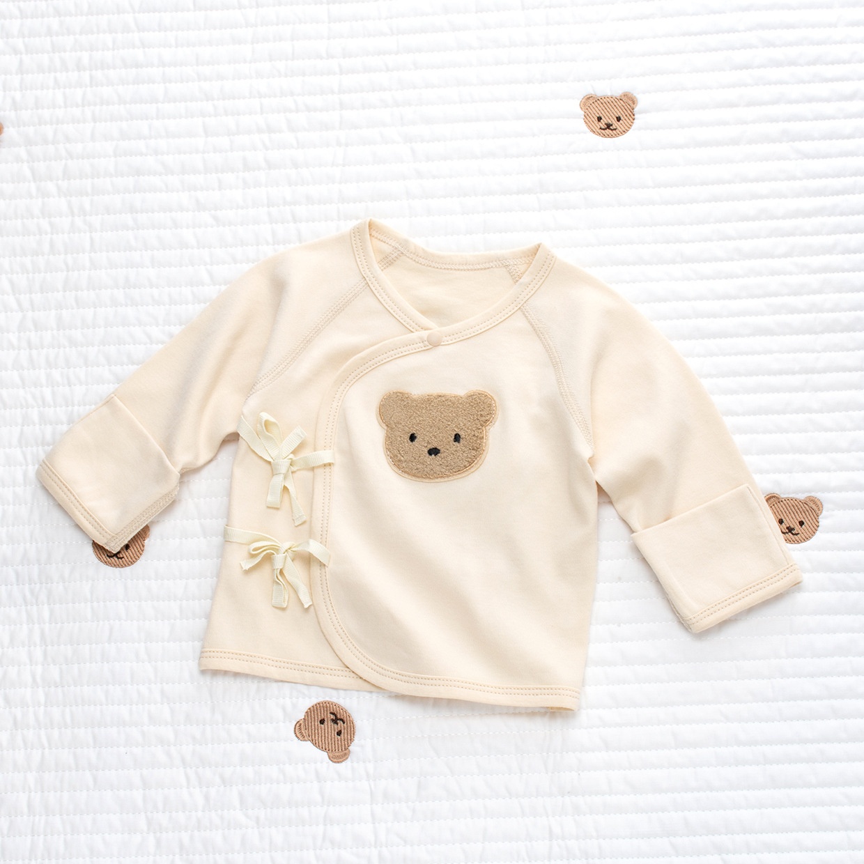 [Chain]Baby Pure Cotton Clothes Baby Belly Protection Half Back Clothesborn Back Clothes Monk Clothes