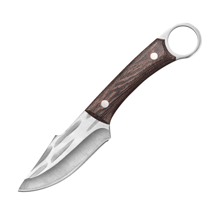 Mongolian Knife Hand Meat Knife Outdoor Knife Stainless Steel Boning Knife Camping Barbecue Steak Knife Meat Knife Cutting Knife Cutting Knife