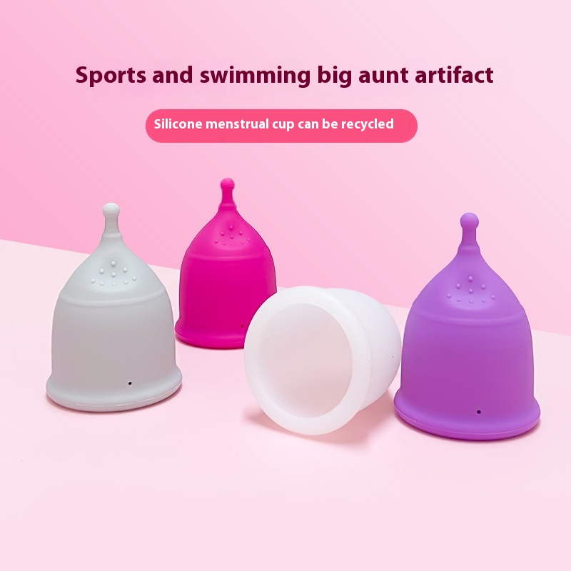Silicone Menstrual Cup Menstrual Cup Female Products Aunt Cup Anti-side Leakage Large,Medium And Small Menstrual Cup