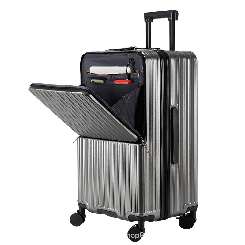 Luggage Multifunctional TSA Customs Password Box Front Opening 24 Pull Rod Suitcase 30 Large Capacity