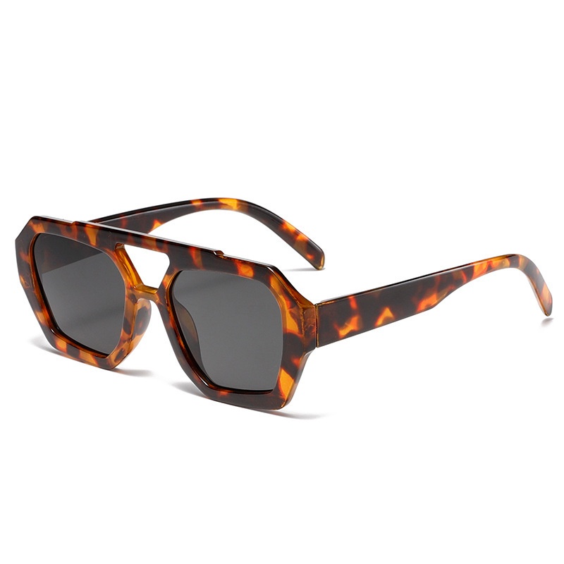 European And American Double Beam Irregular Sunglasses Retro Personalized Sunglasses Internet YSunglasses