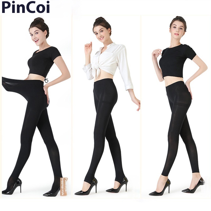 Pincai Spring And Autumn Thin 380D Super Elastic Rich Sister Plus File Plus Fat 200 Jin Base Pantyhose Foot Pantyhose 7030