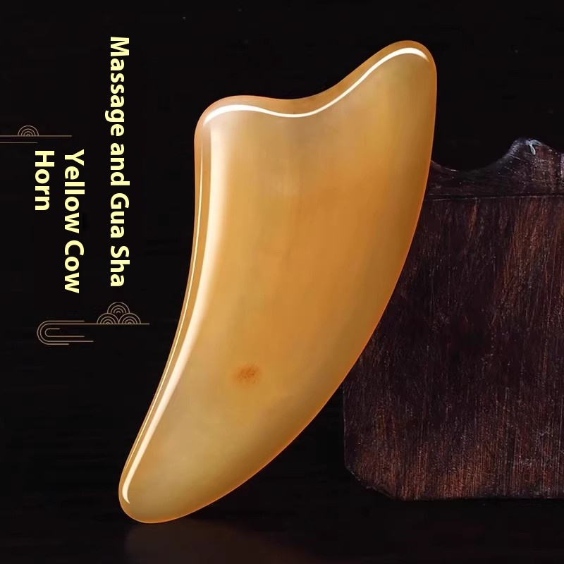 Bull Horn Bar Scraping Board Facial Beauty Essential Oil Face Special Whole Body Universal Scraping Massage Lasher Artifact