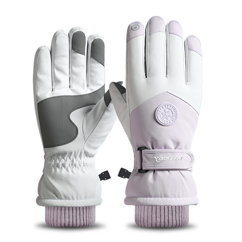 Ski Gloves For Women Winter Cycling Cold- Resistant Plus Velvet Warm Electric Vehicle Touch Screen Gloves For Men Winter - 5