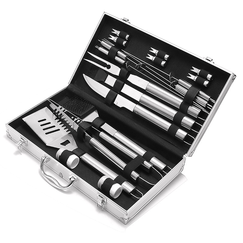 Stainless Steel BBQOutdoor19-Piece Aluminum Box Set