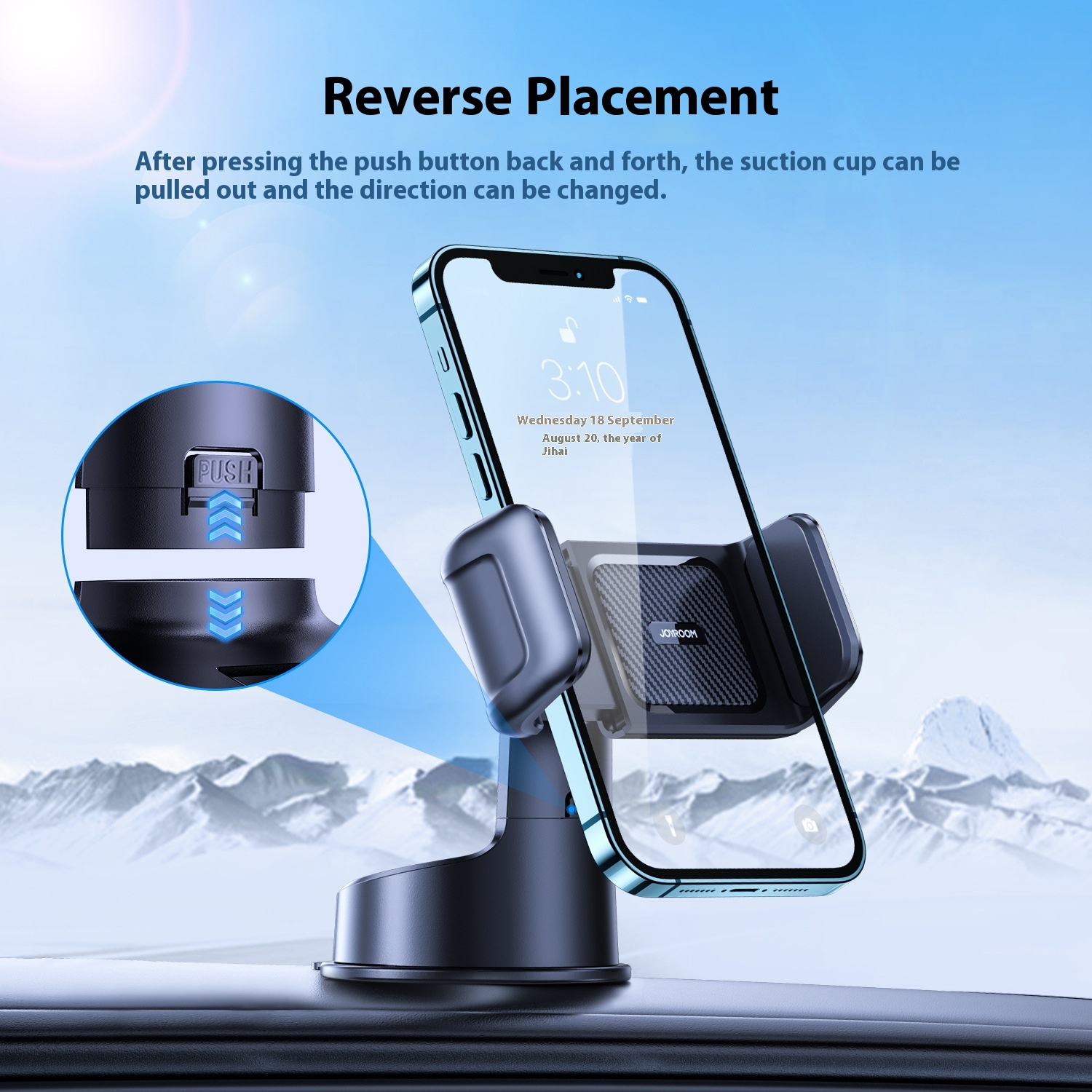 Jiletang360°Rotating Cartrument Panel Stand Mini Lazy Desktop Mobile Phone Stand Batch