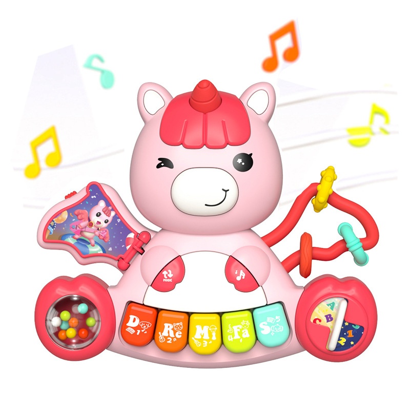 Children's Educational Unicorn Finger Piano Music Electronic Piano Baby Grasp Educational Early Education Musicaltrument Toy