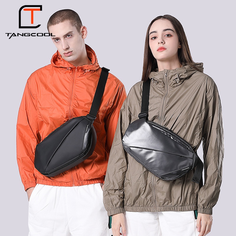 TANGCOOLMagnetic Buckle Men's Messenger Bag Cycling Functional Small Bagy Brand Commuting Shoulder Bag Men