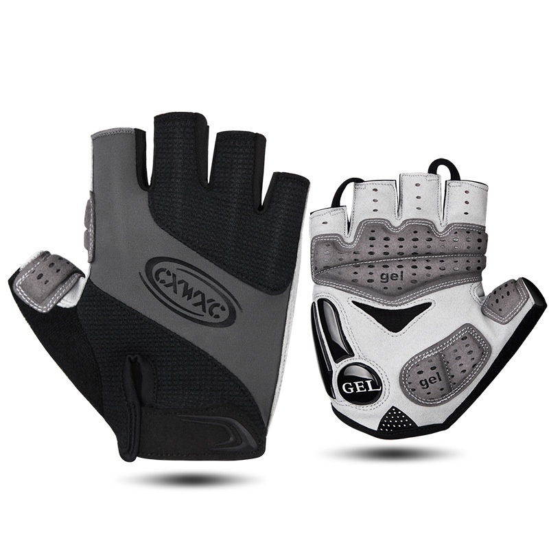 Cycling Half Finger Gloves Mountain Bike Spinning Bike Shock Absorption Outdoor Sports Equipment