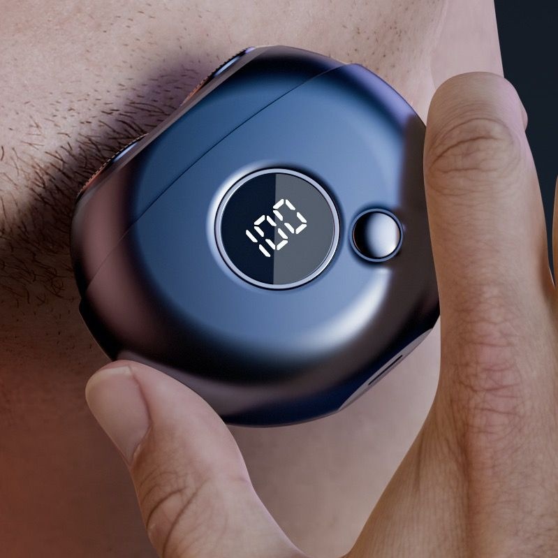 Small Flying Saucer Razor USBRechargeable Mini Razor Men's Silent Travel Portable Razor
