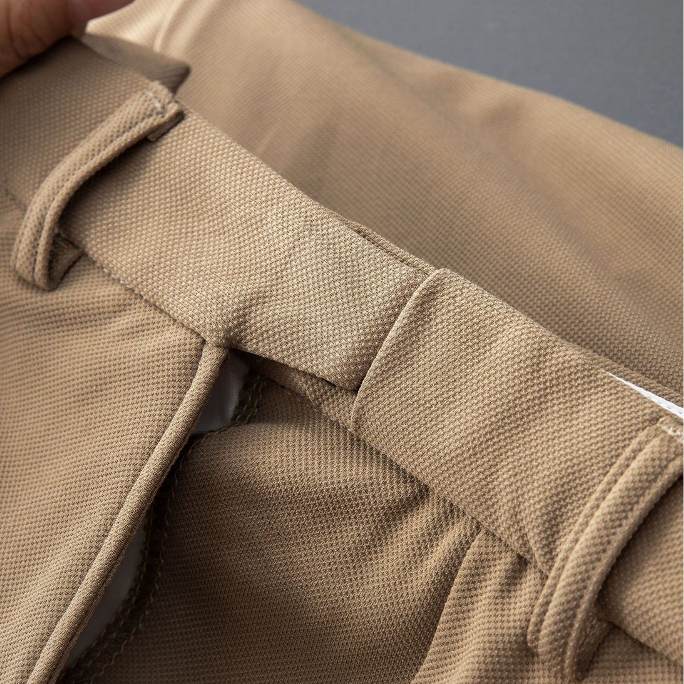 High-end Men's Drapey Ice Silk Casual Pants Summer Drapey Nine-point Pants High-end Non-iron Trousers Formal Men's Men's Clothing