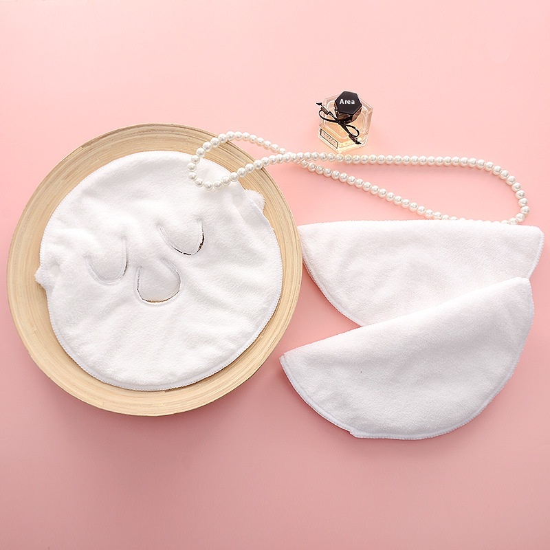 SHot Compress Cold Compress Thick Coral Fleece Towel Beauty Mask Towel Face Steam Heating Face Shape Towel