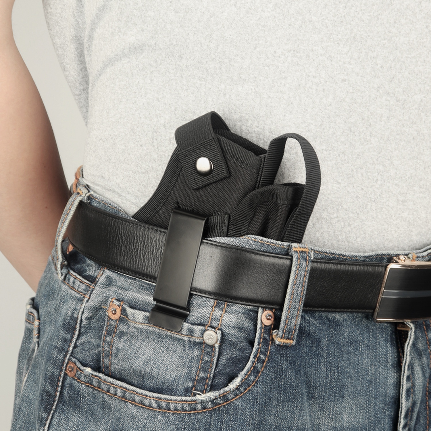 Manba Holster Portable Outdoor Tactical Glock G17 Pistol Holster Self-defense Waist Hanging Invisible Quick Draw Pistol Holster