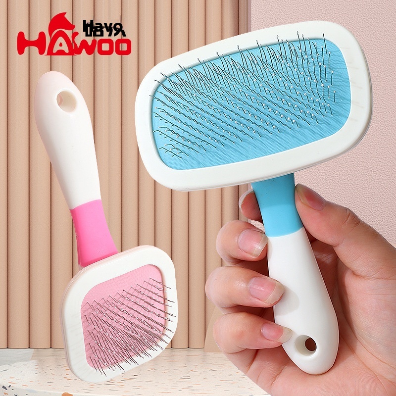 Havo Dog Hair Cleaning Comb360°Rotating Needle Comb Practical Double-layer Protective Head Grooming Comb Pet Comb